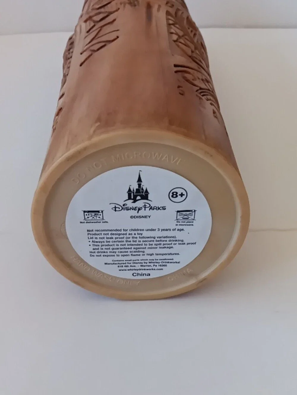 Disney Moana Brown and Tan Tiki Travel Tumbler